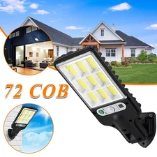 1x Outdoor Solar Wall Lights LED Motion Sensor Bright Flood Street Lamp 3Modes