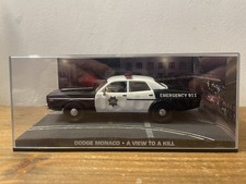 DODGE MONACO POLICE CAR #55 007 James Bond Car Collection Model - View To A Kill
