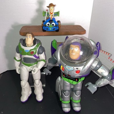 Toy story Buzz Lightyear & Woody lot   1996 Thinkway talking alarm clock Read!