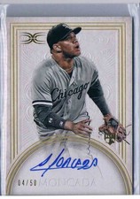 Yoan Moncada 2017 Topps Definitive On Card Auto #DCRA-YMO 4/50
