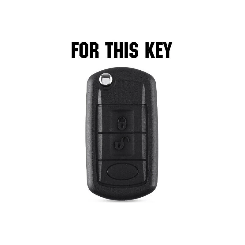 Leather Car Remote Key Fob Case Shell Cover For Land Rover LR3 Range Rover Sport - Image 2 of 4