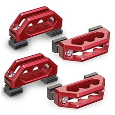 Bed Rail Cleats, Tie Down Anchors for Cargo Trailer 4pcs Tie Down Anchors Red