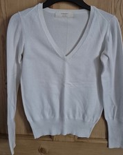 Zara Knit White Jumper Size M