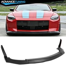 Fits 23-26 Nissan Z 400z Vrs Style Front Bumper Lip W Winglets Abs Matte Black Fits 23-26 Nissan Z 400z Vrs Style Front Bumper Lip W Winglets Abs Matte Black