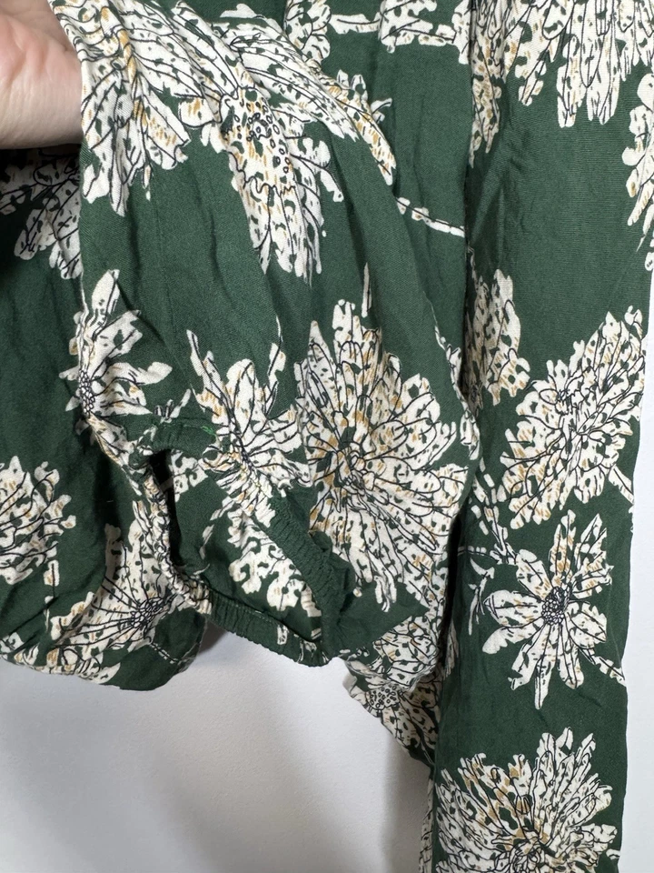 Pantalones Buda Diente de León Sabana Jersey Talla Grande Harén Verde Floral Foto 4 de 4