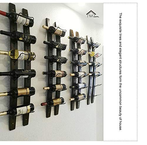Wall Mounted Wine Rack | Rustic Barrel Stave Hanging Wooden Wall-Mounted Wine - Picture 4 of 8