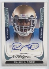 2011 Prestige Rookie Draft Picks Rights Signatures 17/99 Rahim Moore Auto 0c6