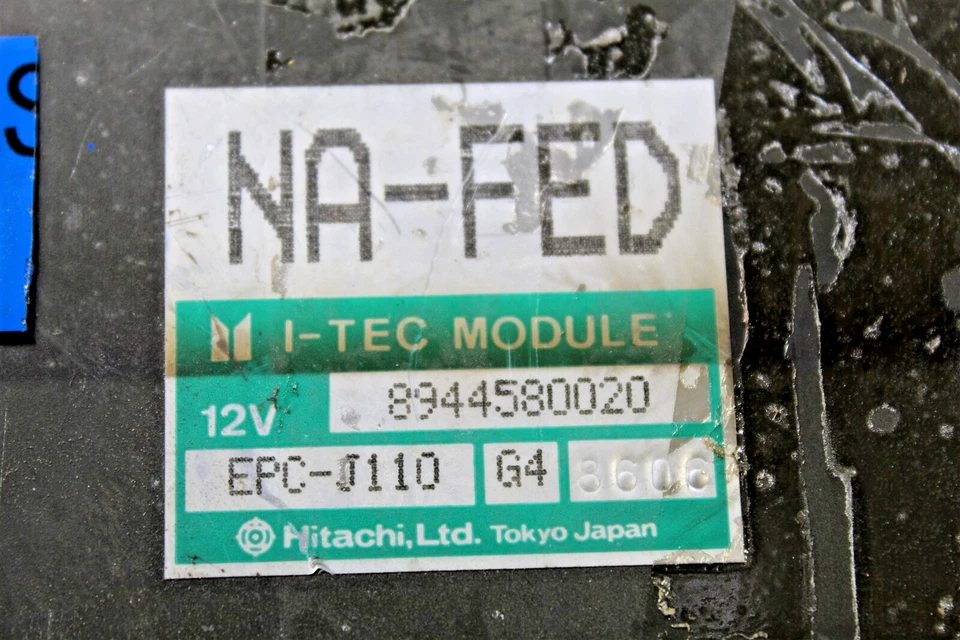 8944580020 Isuzu Impulse 1988-89 Unidad de control del motor Módulo ECU OEM 4B1 133 B11 Foto 3 de 4