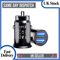 FAST CAR CHARGER 2 USB CIGARETTE LIGHTER SOCKET PORT ADAPTER FOR IPHONE SAMSUNG