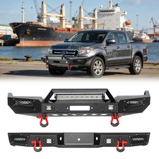 Off-road Steel Front Rear Bumper Fit 1998-2011 Ford Ranger Wwinch Plate Lights