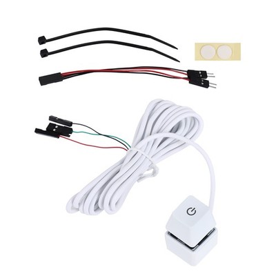 2X(2M Tragbare LED-Leuchten Computer-Desktop-Schalter PC Externer  Ein/Aus-5818