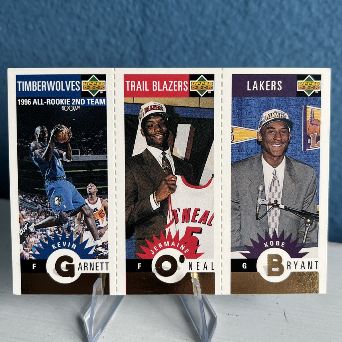 Kobe Bryant Rookie GOLD Garnett O'NEAL 1996-97 UD Collectors