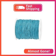 PH PandaHall 1mm Waxed Cord,100 Yards Waxed Cotton Cord Green Waxed Thread Beadi