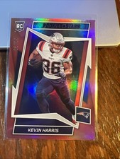 Kevin Harris 2022 Rookies & Stars Red & Blue Rookie Card RC #152 /35 Patriots. rookie card picture