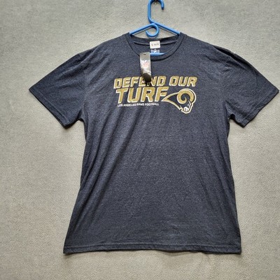 Los Angeles Rams Men Shirt XXL Dark Gray NFL Team Apparel Defend Our Turf NWT