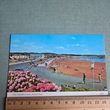 Alte Postkarte Die Promenade in Paignton, Dev...