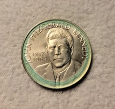 John Fitzgerald Kennedy Nation Homage - Heraldic Arts Company Silver Medal