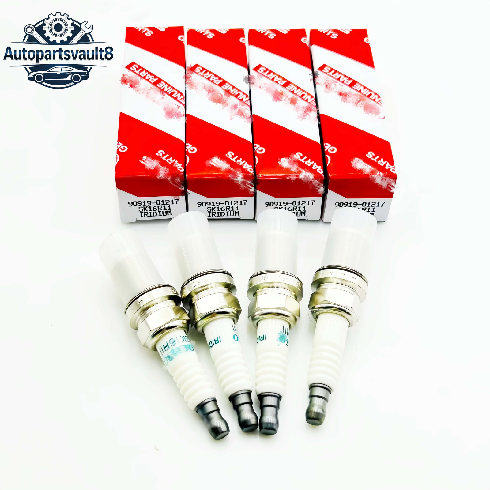 Set of 4 OEM 90919-01217 SK16R11 Iridium Spark Plug For Corolla Prius US STOCK