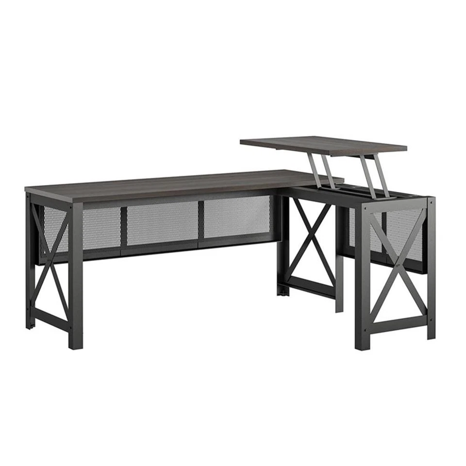 Стол Ameriwood Home Hudson L с подъемной крышкой ореховый - Изображение 3 из 4