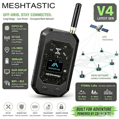 SX1262 LoRa ESP32-S3 V4 915MHz GPS Meshtastic Node WiFi Bluetooth Development