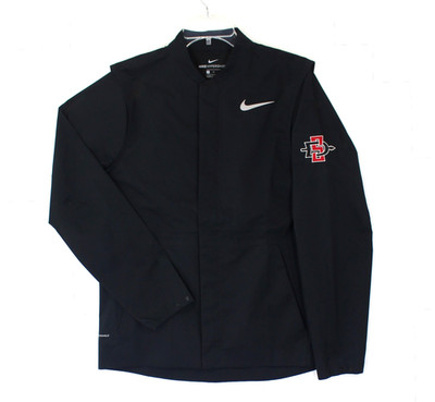 Nike Hypershield Jacket Mens M Black SDSU Aztecs Team Style Rain Wind