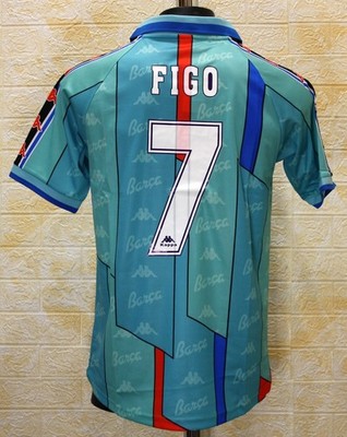 【激レア】FCバルセロナ 1996-97 アウェイ ユニフォーム フィーゴ #7 FC Barcelona 1996-97 Away Jersey Shirt Figo #7 | eBay