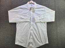 Brooks Brothers Shirt Men's 16 4/5 White 346 Slim Fit Button-Down Non Iron