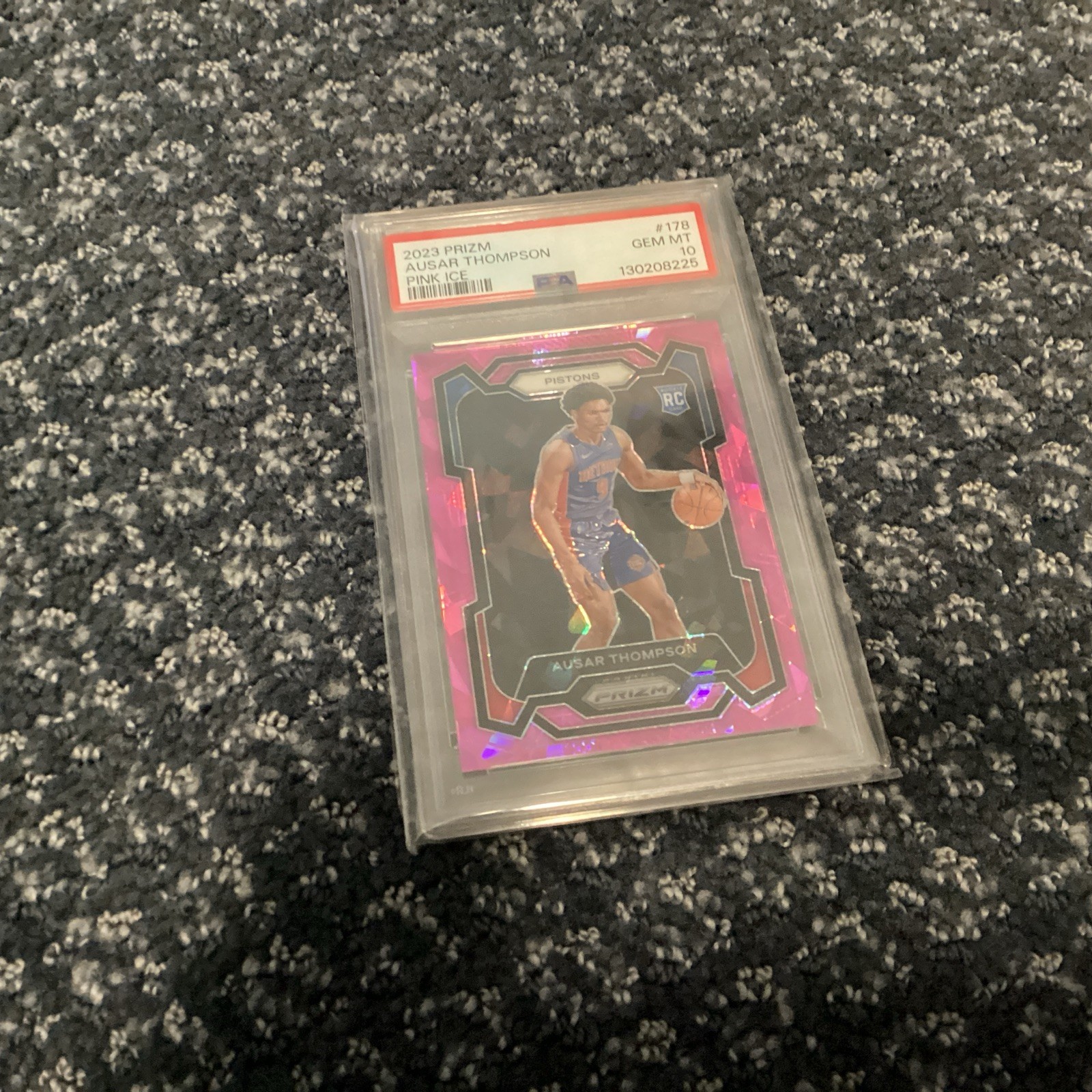 Psa10 Prizm Rc Pink Ice Thompson Twins Ausaur And Amen #150 And #128 view 3
