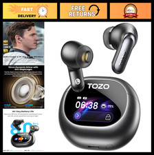 Active Noise Cancelling Wireless Earbuds, Hi-Res Audio, 80H Playtime, IPX8 Water