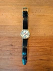Seiko 5 Vintage Automatic Working Gold Dial with Broken Glass 80s