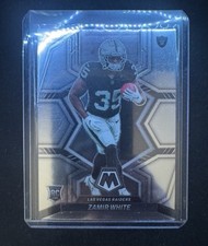 Zamir White 2022 Panini Mosaic RC #334 Silver Mosaic Prizm Raiders