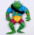 Teenage Mutant Ninja Turtles Genghis Frog VTG 1989 Playmates 4" Figure TMNT Toy