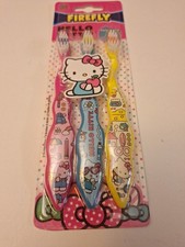 Firefly Hello Kitty Toothbrush 3 Pack Multicolor Kids Soft 2093B18