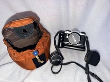 vintage Asahi Pentax ME 35mm SLR film camera with a SMC Pentax-M 50mm lens