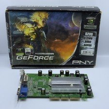 512MB PNY GeForce 6200 DVI / S-Vid AGP DDR2 Graphics Video Card 