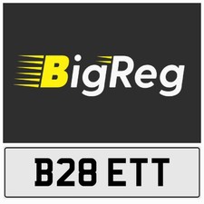 B28 ETT BETT BET BETTY BETH ELIZABETH LIZ OLD 3X3 B PRIVATE REGISTRATION PLATE