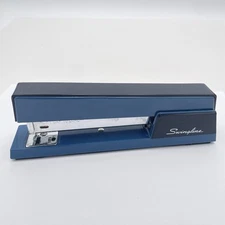 Swingline 767 Blue & Black Stapler Vintage Heavy Duty & Works Great