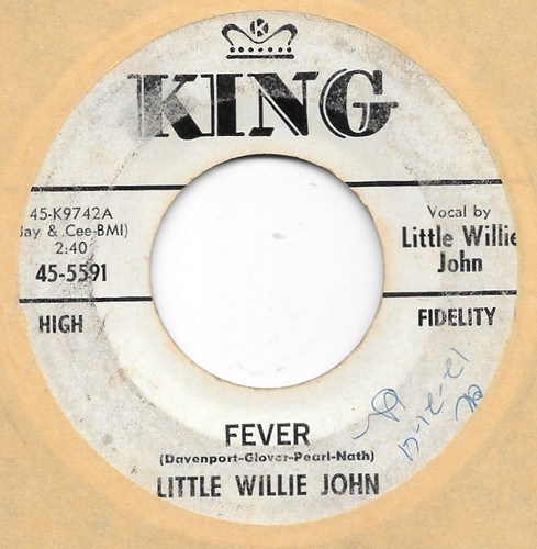 LITTLE WILLIE JOHN Fever on King New Breed R&B Popcorn PROMO 45 HÖREN
