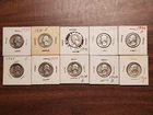 1.7875 oz ASW - 90% Junk Silver - $2.50 Face Value - 10 Silver Quarters 1935-64