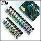 Metallic Acrylic Paint Set of Premium 20 Colors，Professional Grade Metallic Pain