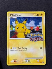Pikachu Pokémon Rumble 7/16 Promo Holo Swirl -  Holo Bleed Pokémon Card 2009 LP on eBay