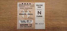 Ticket 1966 Argentina vs. Switzerland World Cup