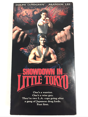 1997 Showdown in Little Tokyo VHS Starring Brandon Lee Police