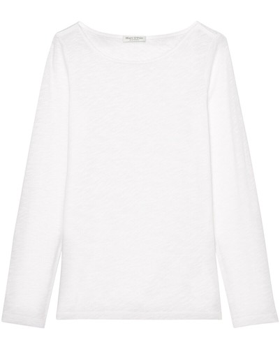 Marc O'Polo Longsleeve aus Slub-Garn Langarm U-Boot-Kragen Shirts Damen NEU - Bild 2 von 2