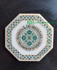 18'' White Marble Table Top center Coffee antique Inlay pietra dura Mosaic L2
