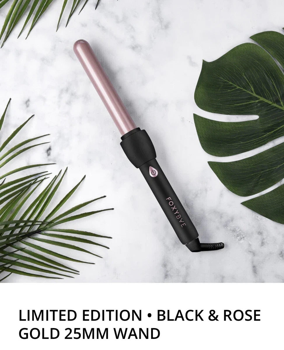 Foxybae 25mm curling wand rose gold deals