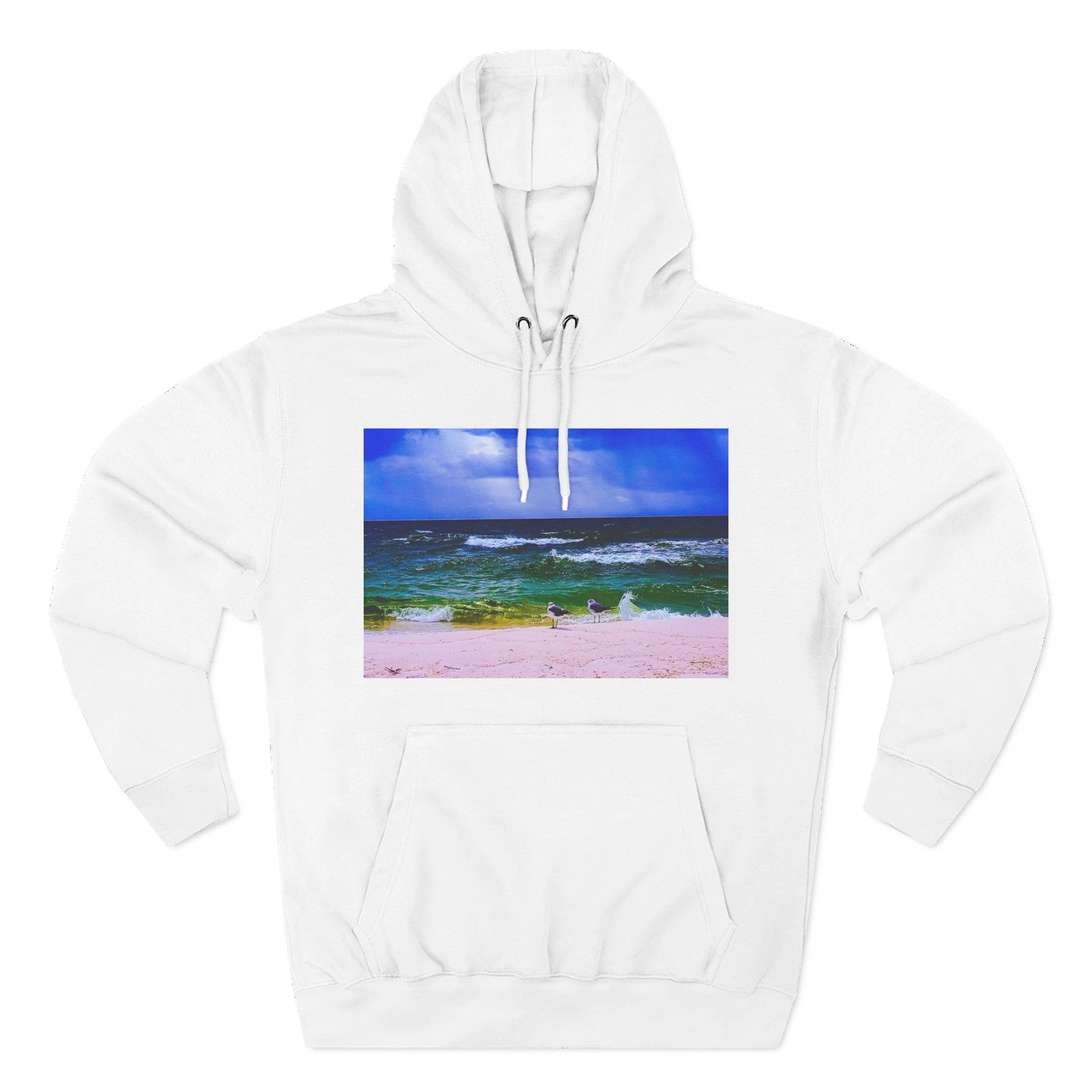 Three-Panel Fleece Hoodie