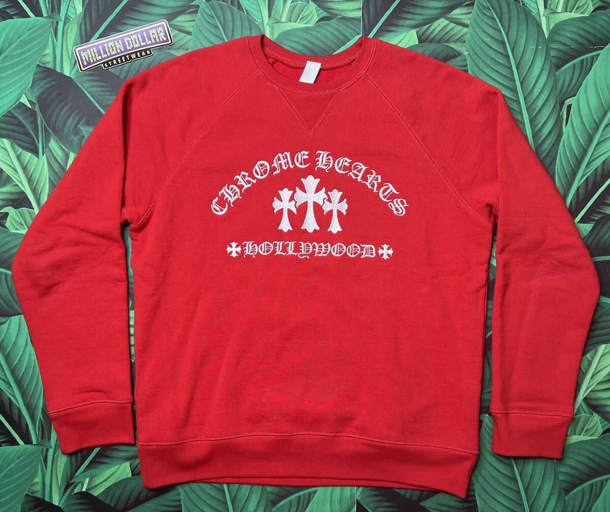 Chrome Hearts King Taco Embroidered Triple Cross Crewneck | eBay Chrome Hearts King Taco Embroidered Triple Cross Crewneck | eBay