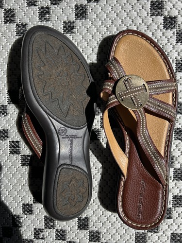 Sandali Montego Bay Donna 8W Marroni Ricamati Slip On - Foto 8 di 9