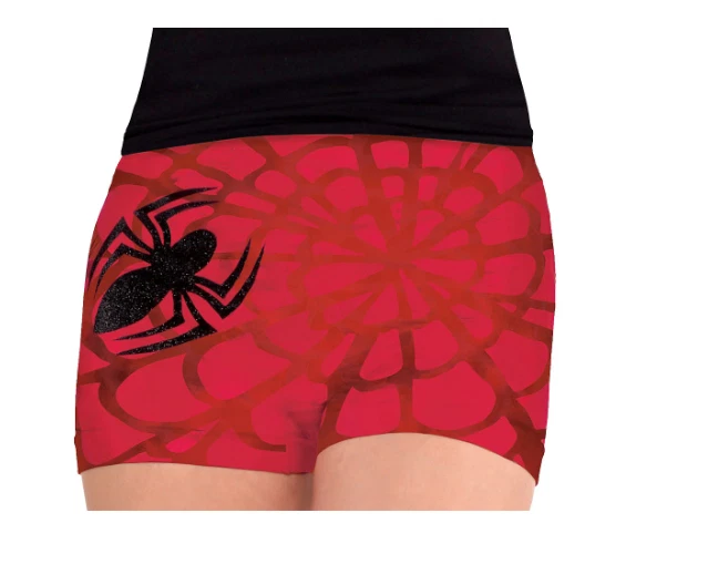MUJER MARVEL ARAÑA NIÑA SUPERHÉROE NIÑO PANTALONES CORTOS DISFRAZ HALLOWEEN PANTALONES CORTOS TALLA ÚNICA Foto 3 de 3